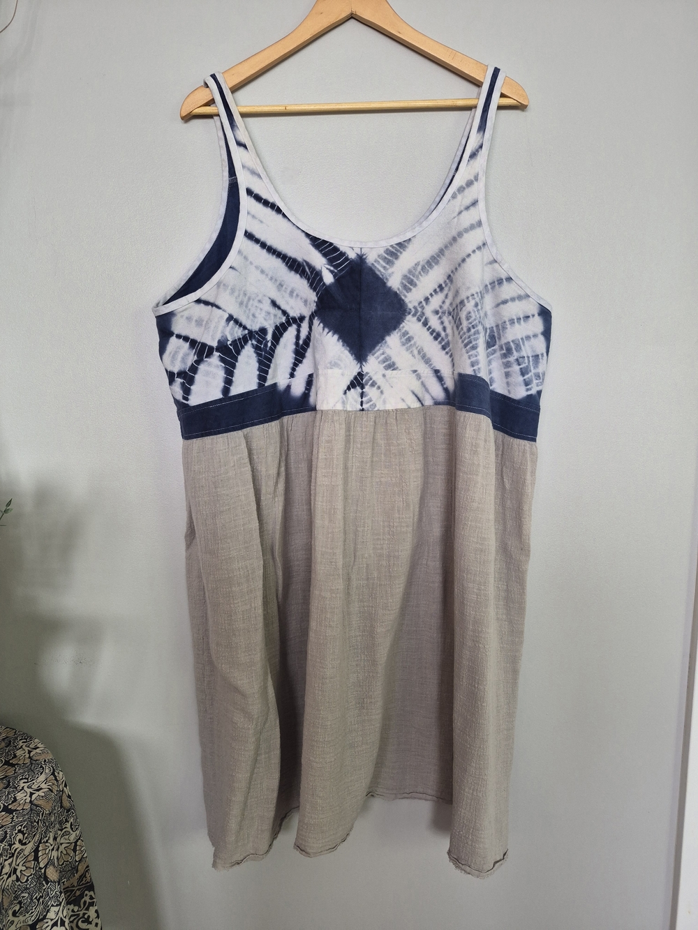 Handmade Linnen & Cotton Sleeveless Summer Tank Dress XXL